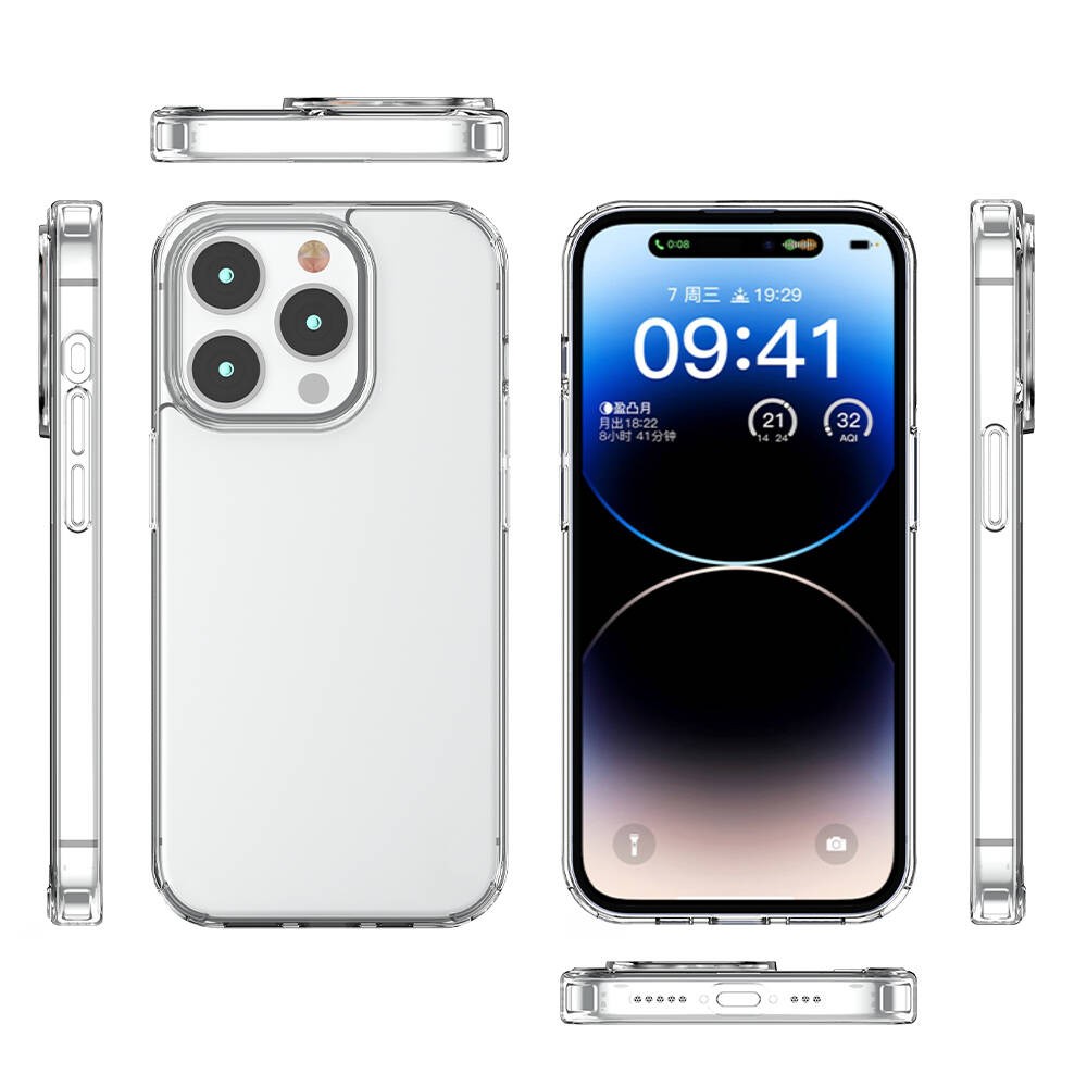 Zore Transparent Case Compatible with iPhone 15 Pro Max