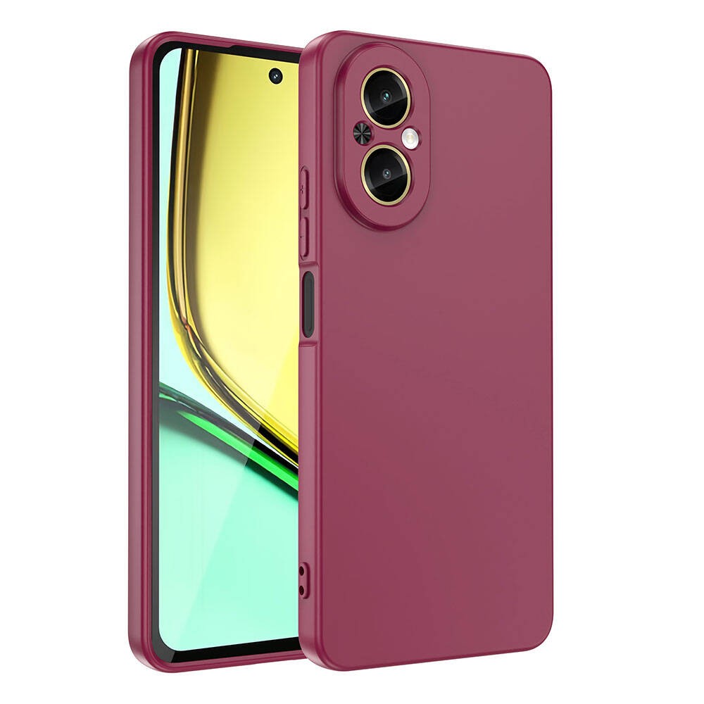 Realme 12 Lite Zore Mara Kadife Lansman Kılıf