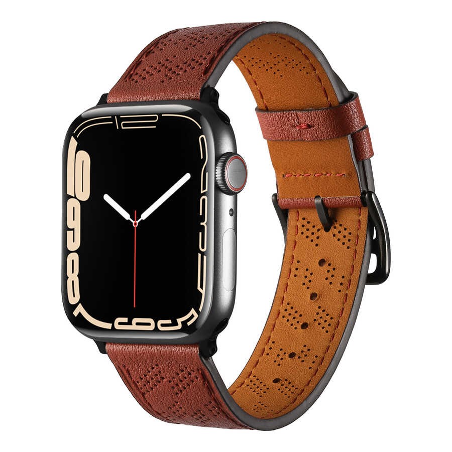 ​​​ Watch 7 45mm KRD-76 PU Deri Kordon Strap Kayış