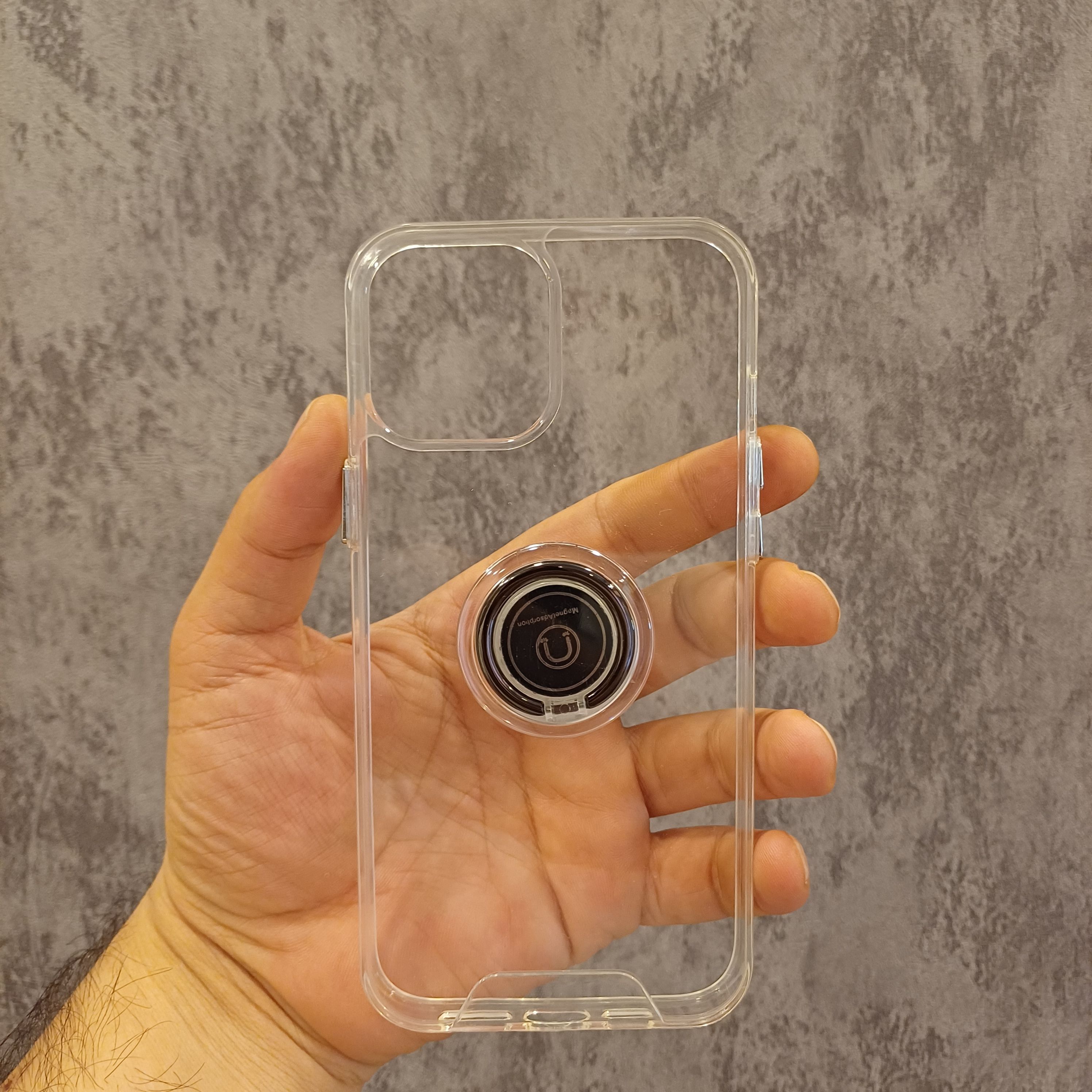 iPhone 7/8 Uyumlu Arkası Sert Kenarları Yumuşak Yüzüklü kılıf(Şeffaf)