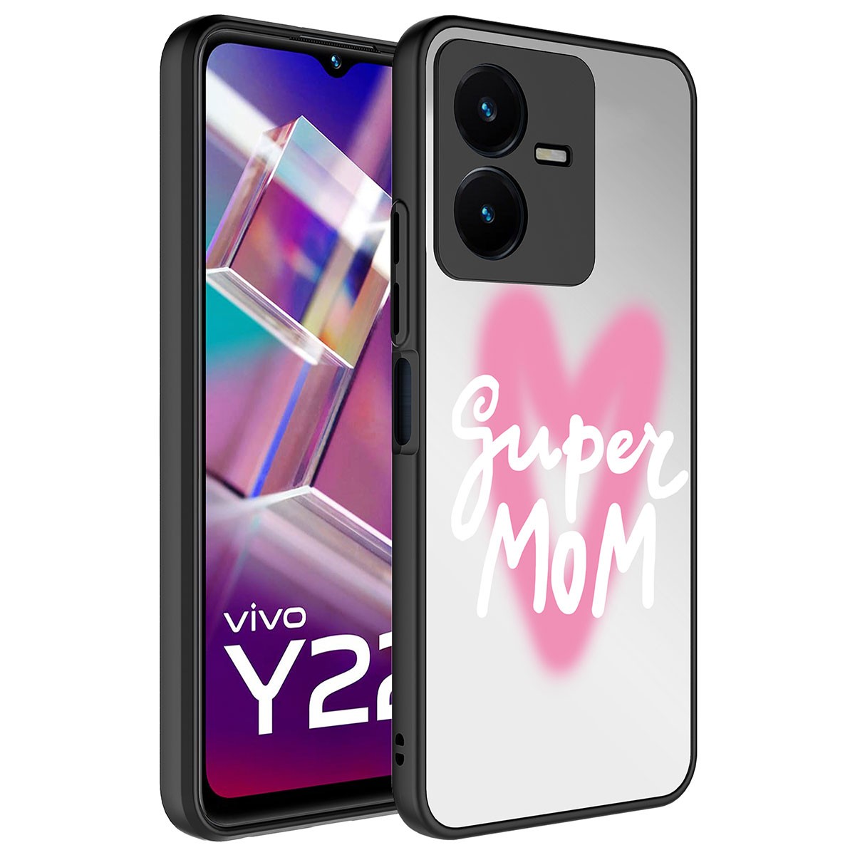 Vivo Y35 Aynalı Desenli Kamera Korumalı Parlak Zore Mirror Kapak