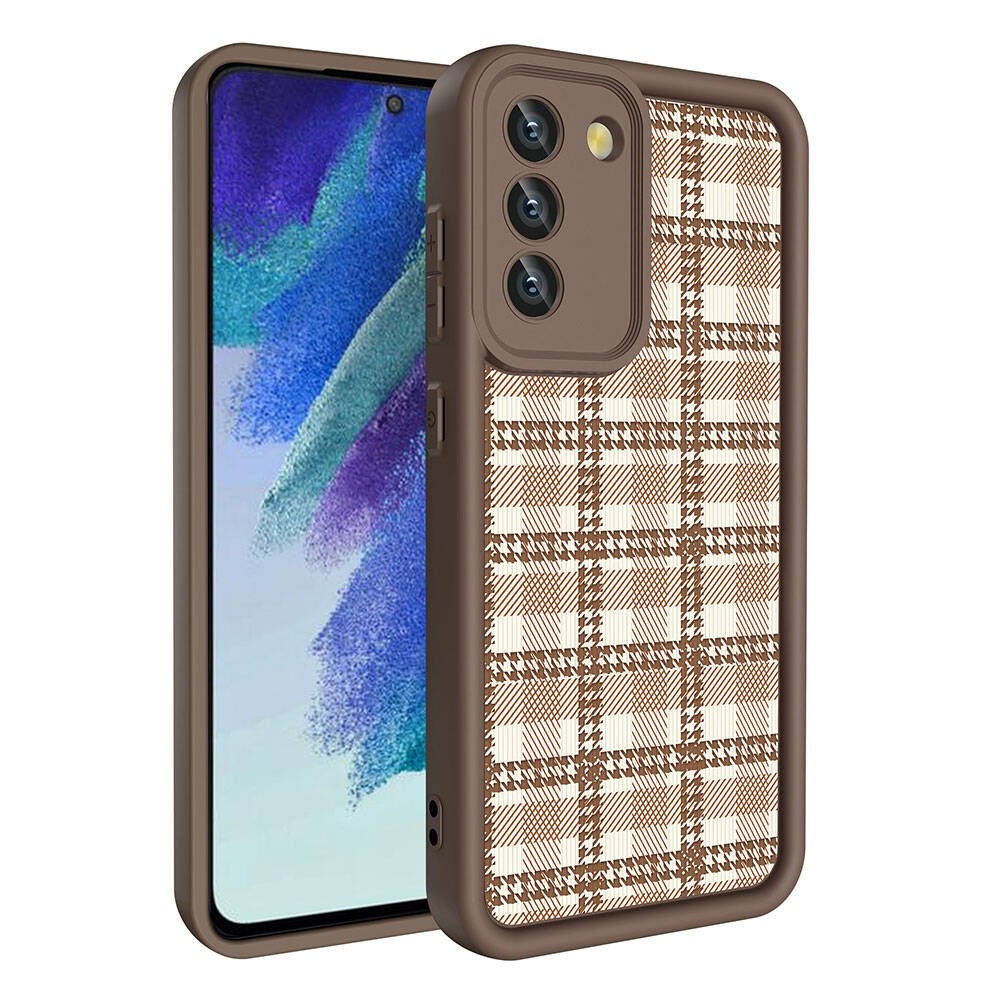 Galaxy S21 FE Kamera Korumalı Baskılı Arka Yüzey Zore Klas Kılıf