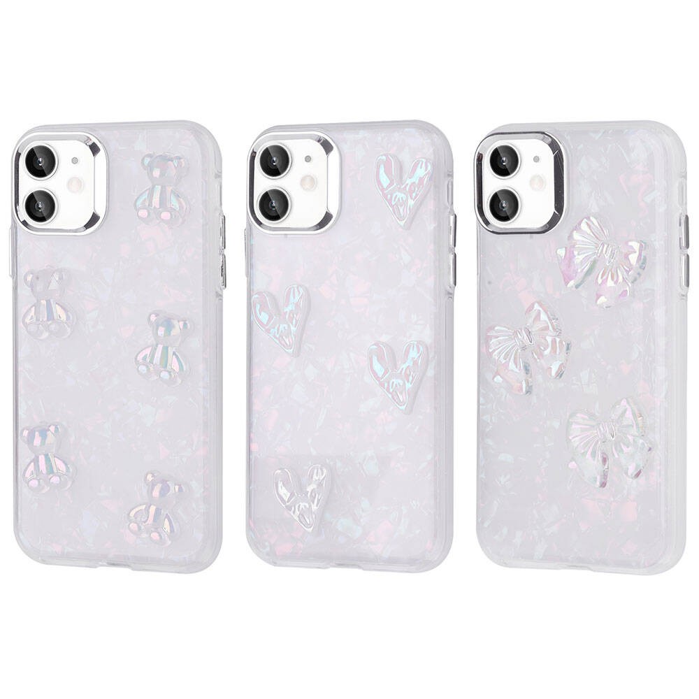 iPhone 11 Kabartma Figürlü Parlak Zore Eralli Silikon