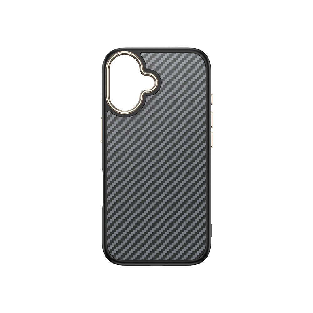 Apple iPhone 16 Plus Kılıf M-safe Şarj Özellikli Karbon Fiber Görünümlü Zore Antina Kapak