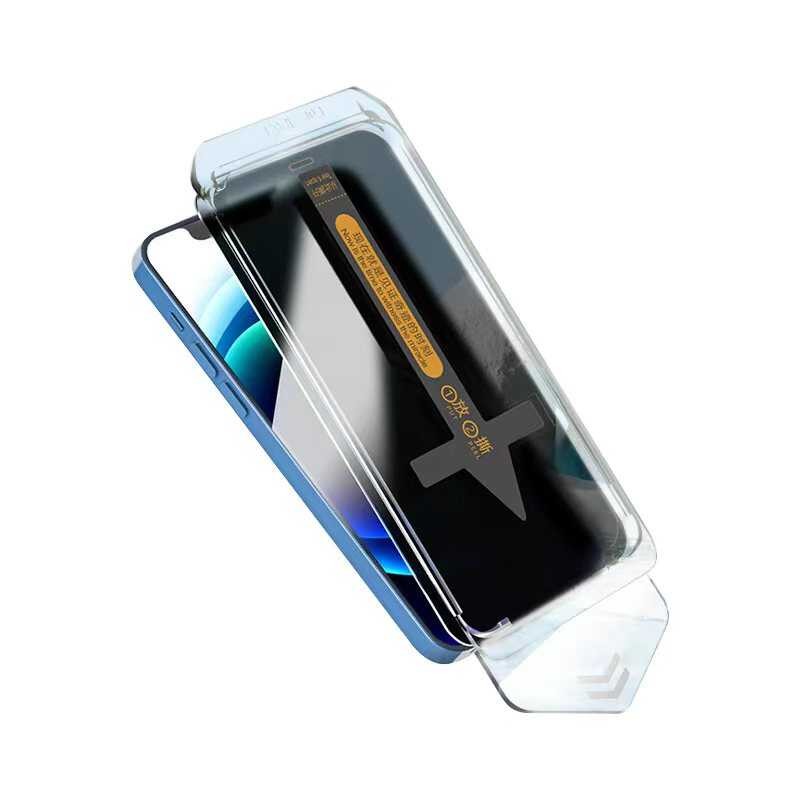 iPhone 13 Pro Max Hayalet Ekran Koruyucu Zore Süper Fast Anti-Dust Privacy Toz Önleyici Temperli Ekran Filmi