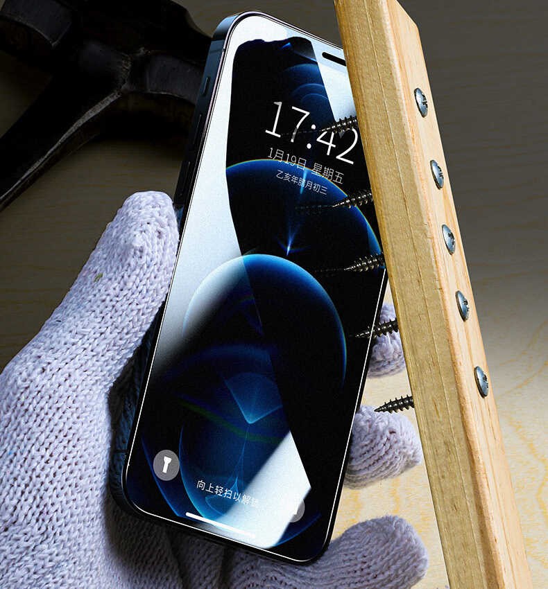 iPhone 14 Plus Zore Fit Hard Mat Privacy Cam Ekran Koruyucu