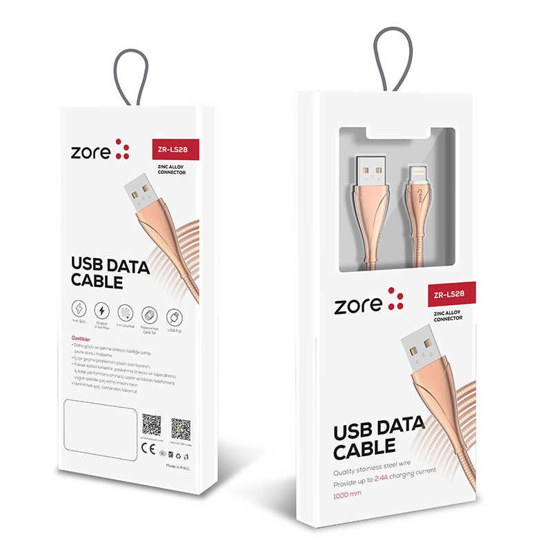 Zore LS28 Lightning Usb Kablo