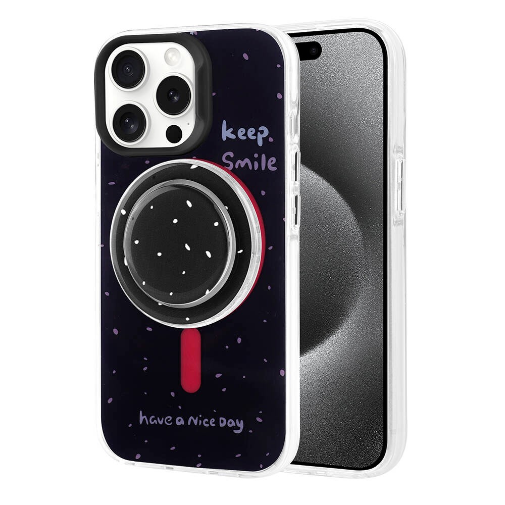 iPhone 15 Pro Magsafe Şarj Özellikli Tak-Çıkar Pop Soketli Zore Tiktok