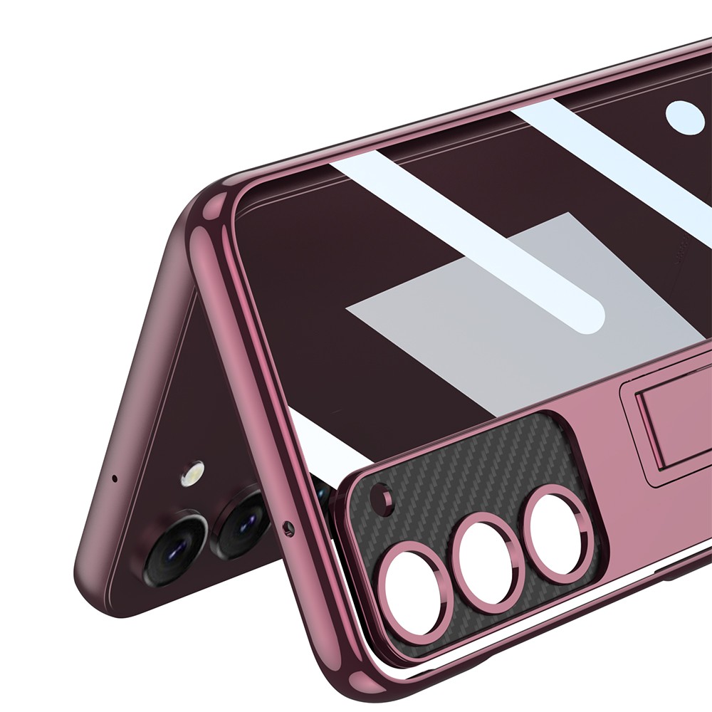 Galaxy S23 Kamera Korumalı Şeffaf Tasarımlı Zore Lego Standlı