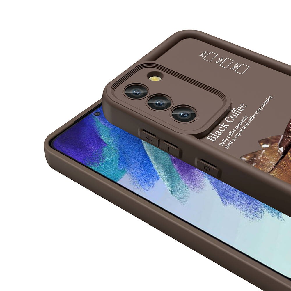 Galaxy S21 FE Kamera Korumalı Baskılı Arka Yüzey Zore Klas Kılıf