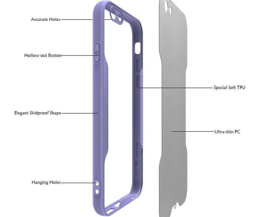 iPhone 6 Kılıf Zore Parfe Kılıf