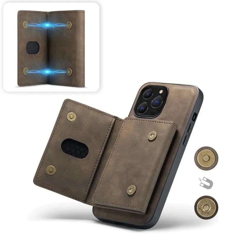 Apple-iphone 11 Uyumlu Zebana 2in1 Elite Class Cüzdanlı Deri Kılıf