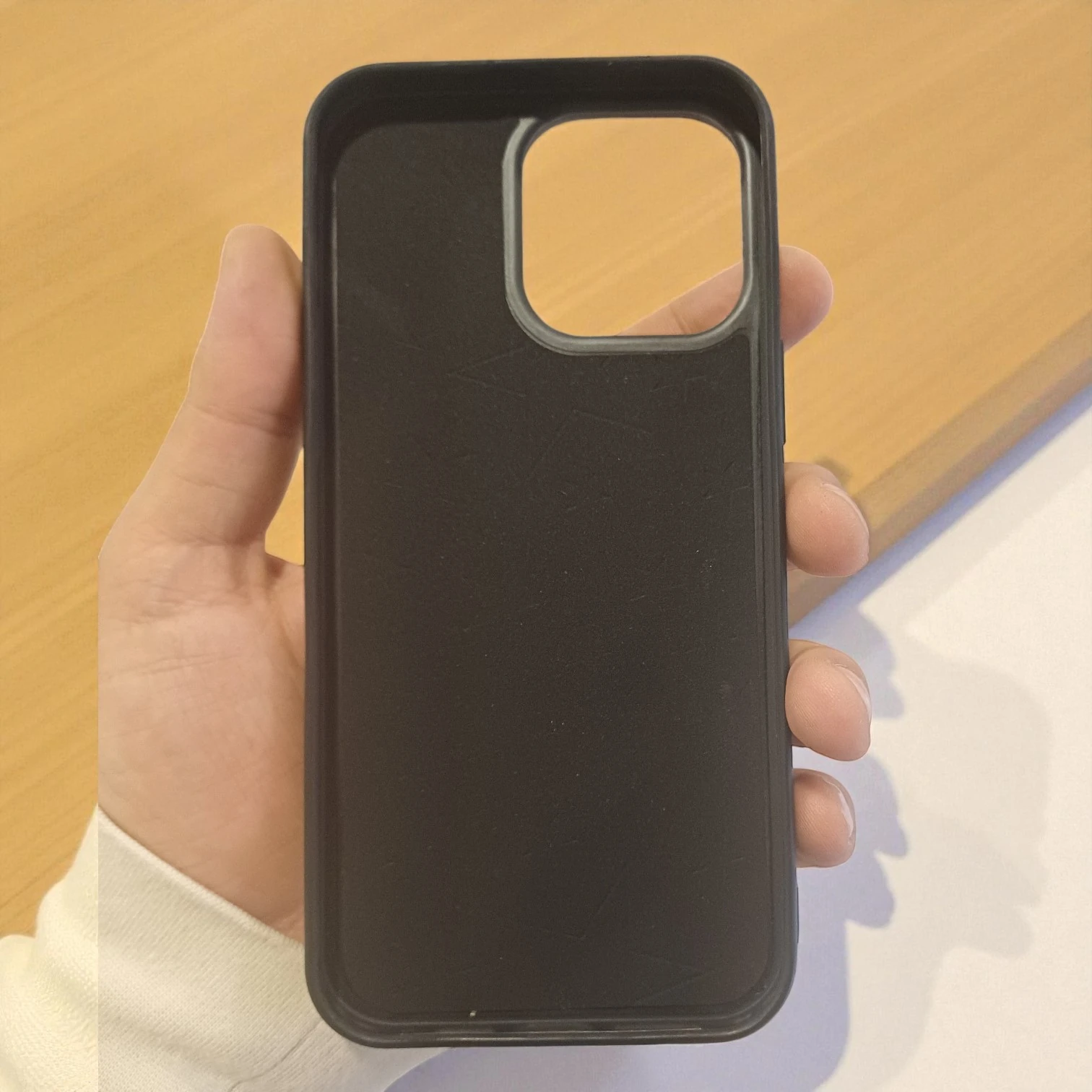 iPhone 15 Pro Max Uyumlu Rona MagCarbon Fiber Doku Manyetik Kılıf + Kartlık Cüzdan