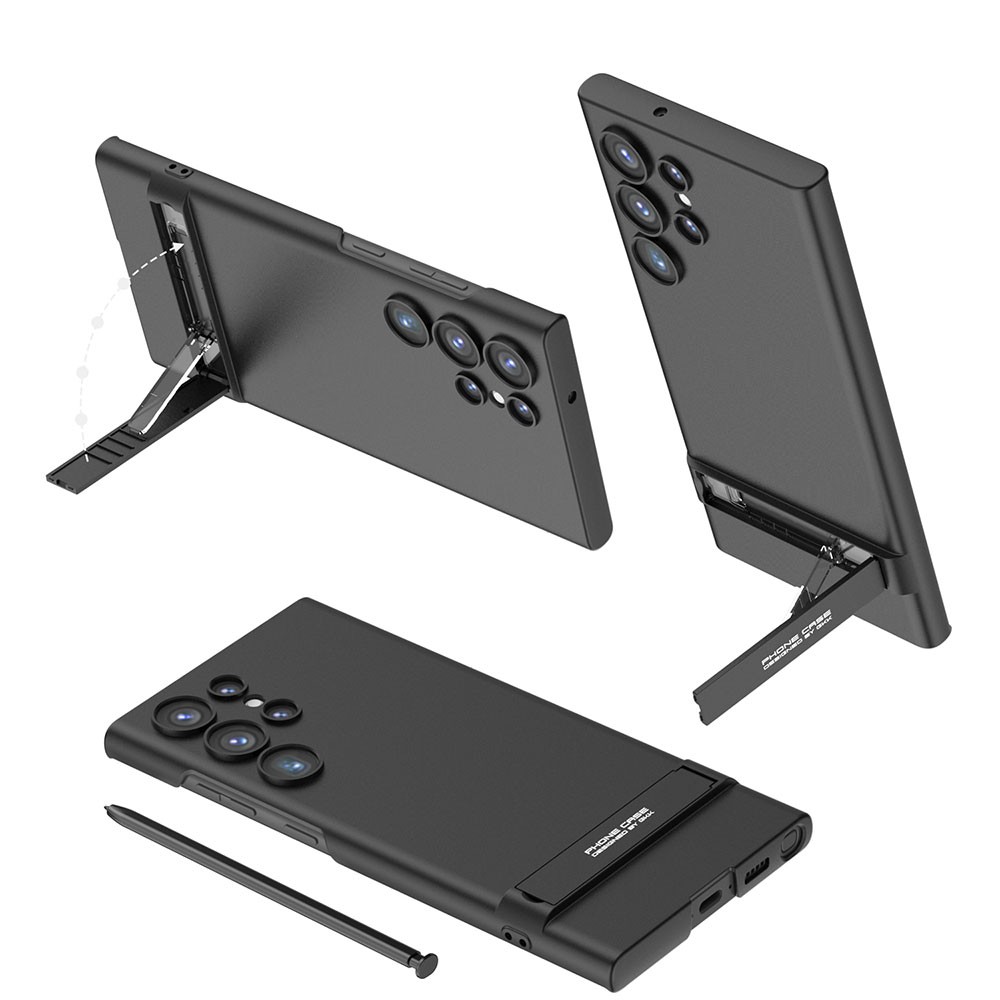 Galaxy S23 Ultra Zore Kamera Korumalı Dikey Standlı Ays Kılıf