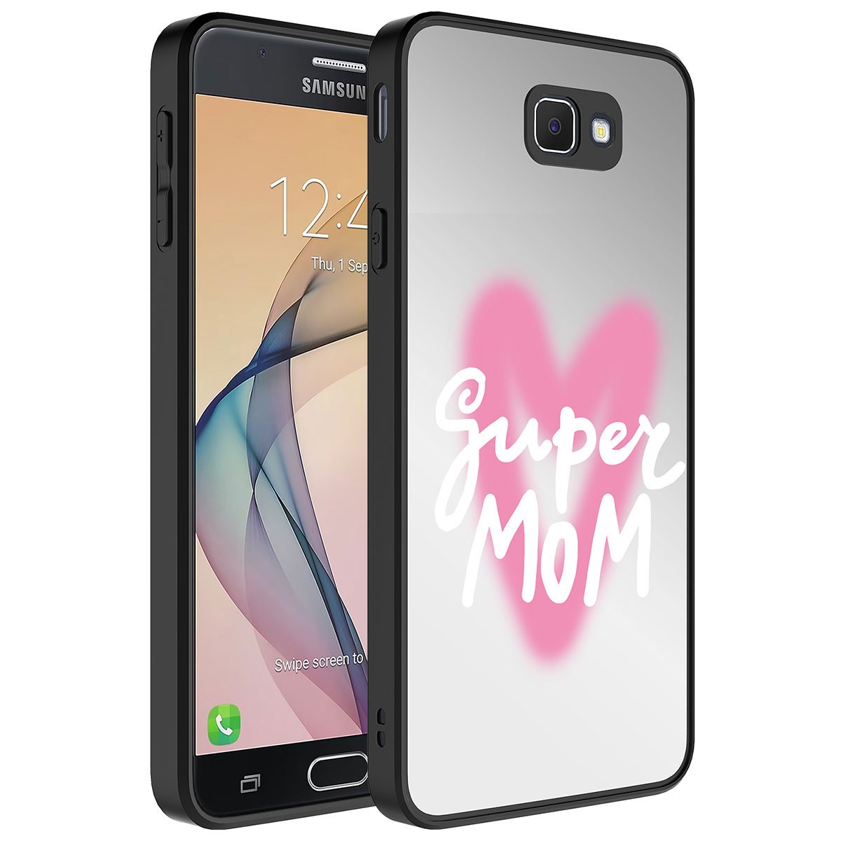 Galaxy J7 Prime Aynalı Desenli Kamera Korumalı Parlak Zore Mirror Kapak
