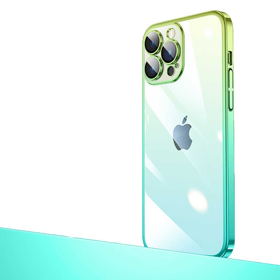 iPhone 14 Pro Max Uyumlu Parlak Renk Geçişli Kamera Korumalı Zore Senkron Kılıf