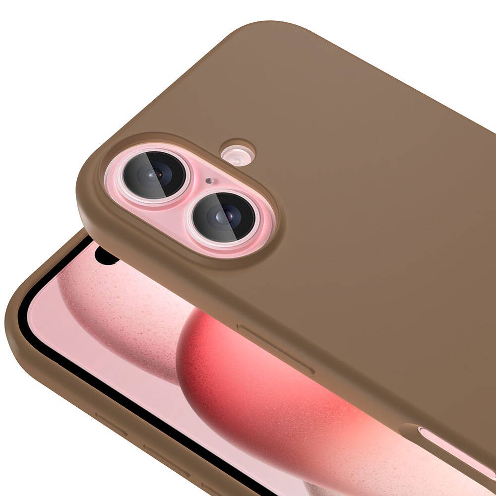 iPhone 16 Magsafe Şarj Özellikli Sıvı Teknolojili Silinebilir Sert Zore Kivi