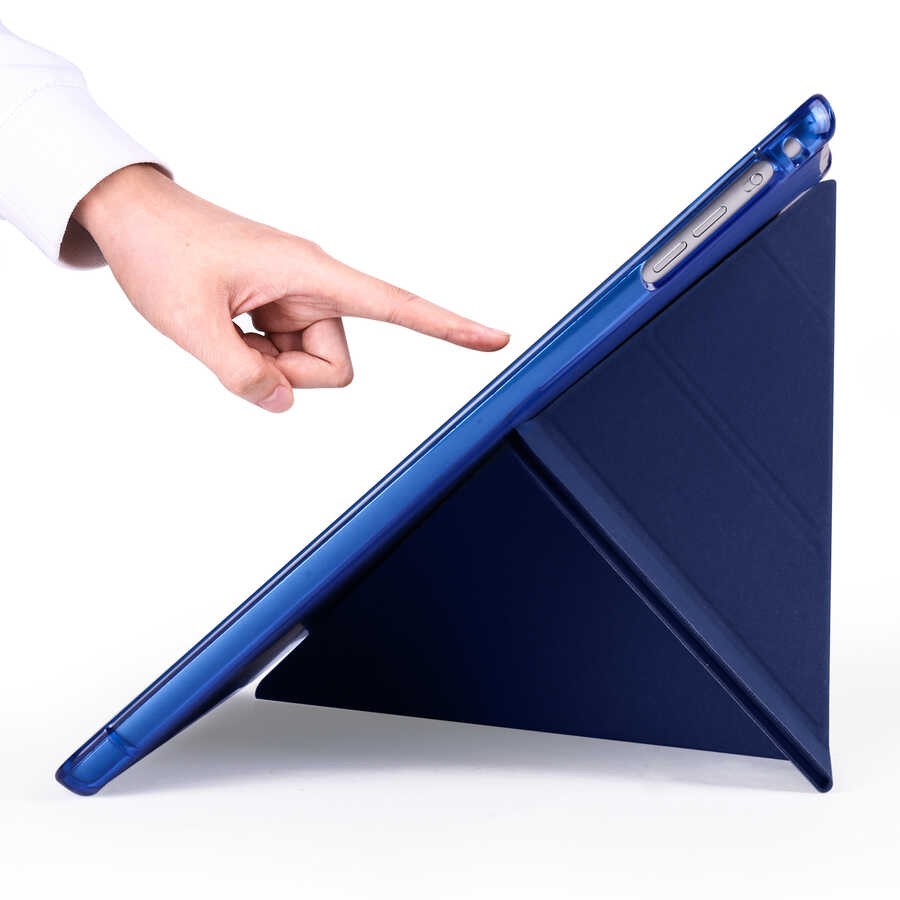 iPad 9.7 2017 (5.Nesil)  Zore Tri Folding Kalem Bölmeli Standlı