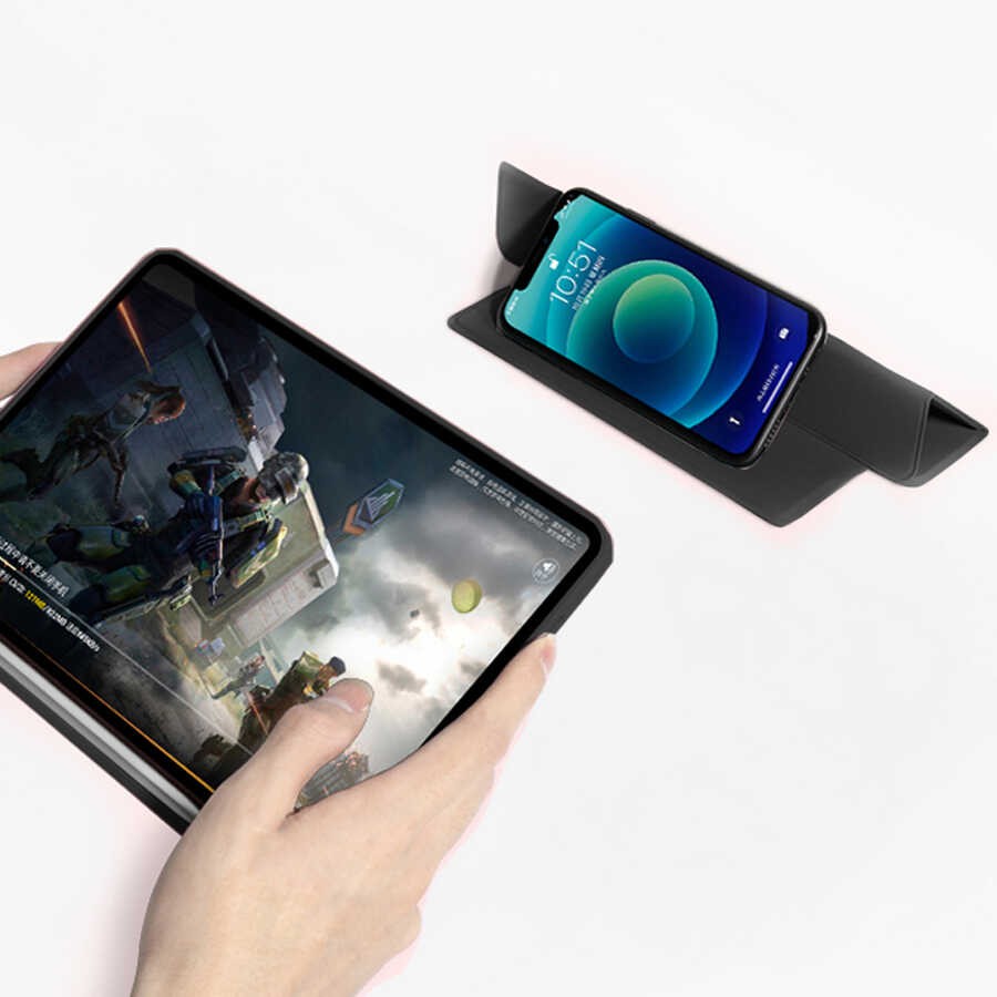 iPad Pro 11 2020 (2.Nesil)  Zore Nort Arkası Şeffaf Standlı