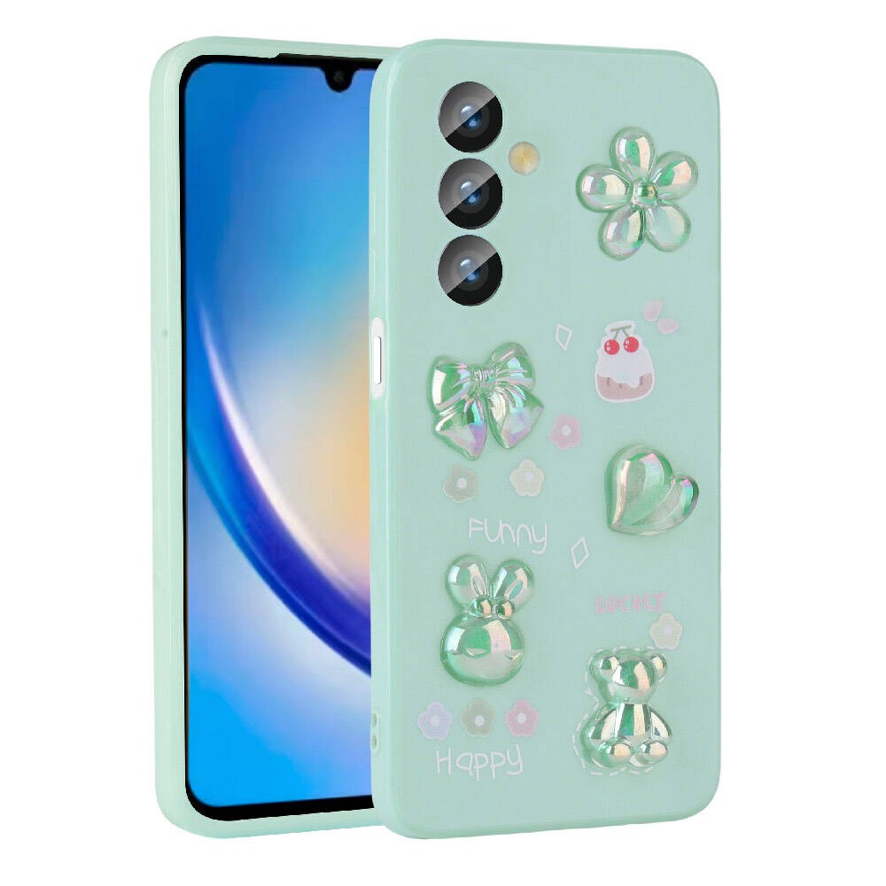 Galaxy A23 4G Kabartma Figürlü Parlak Zore Toys Silikon Kılıf