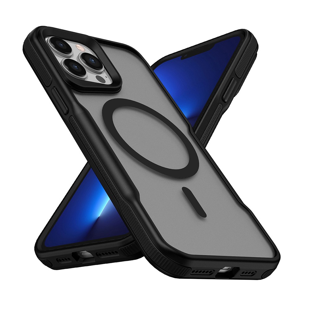 iPhone 13 Pro Magsafe Şarj Özellikli Renkli Kenar Airbag Şeritli Zore Lamer