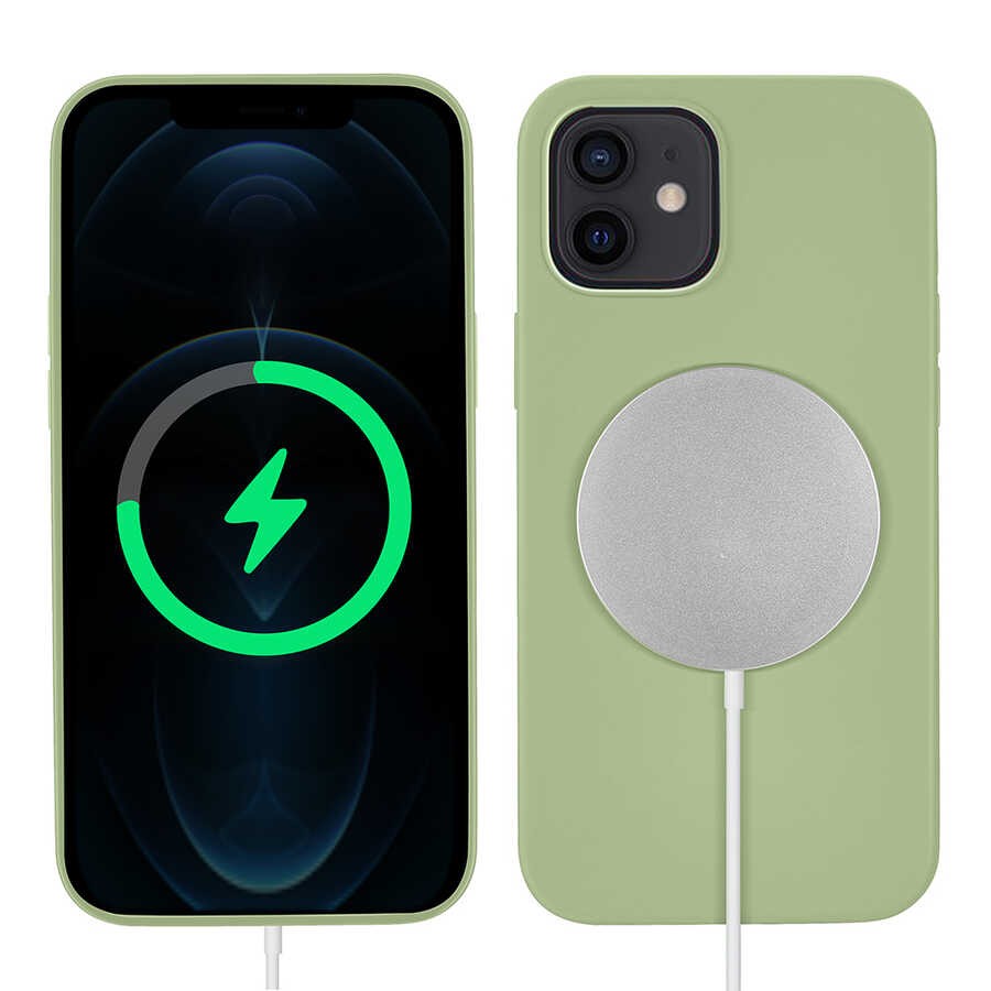 iPhone 12 Mini Uyumlu Zore Silksafe Wireless Kılıf