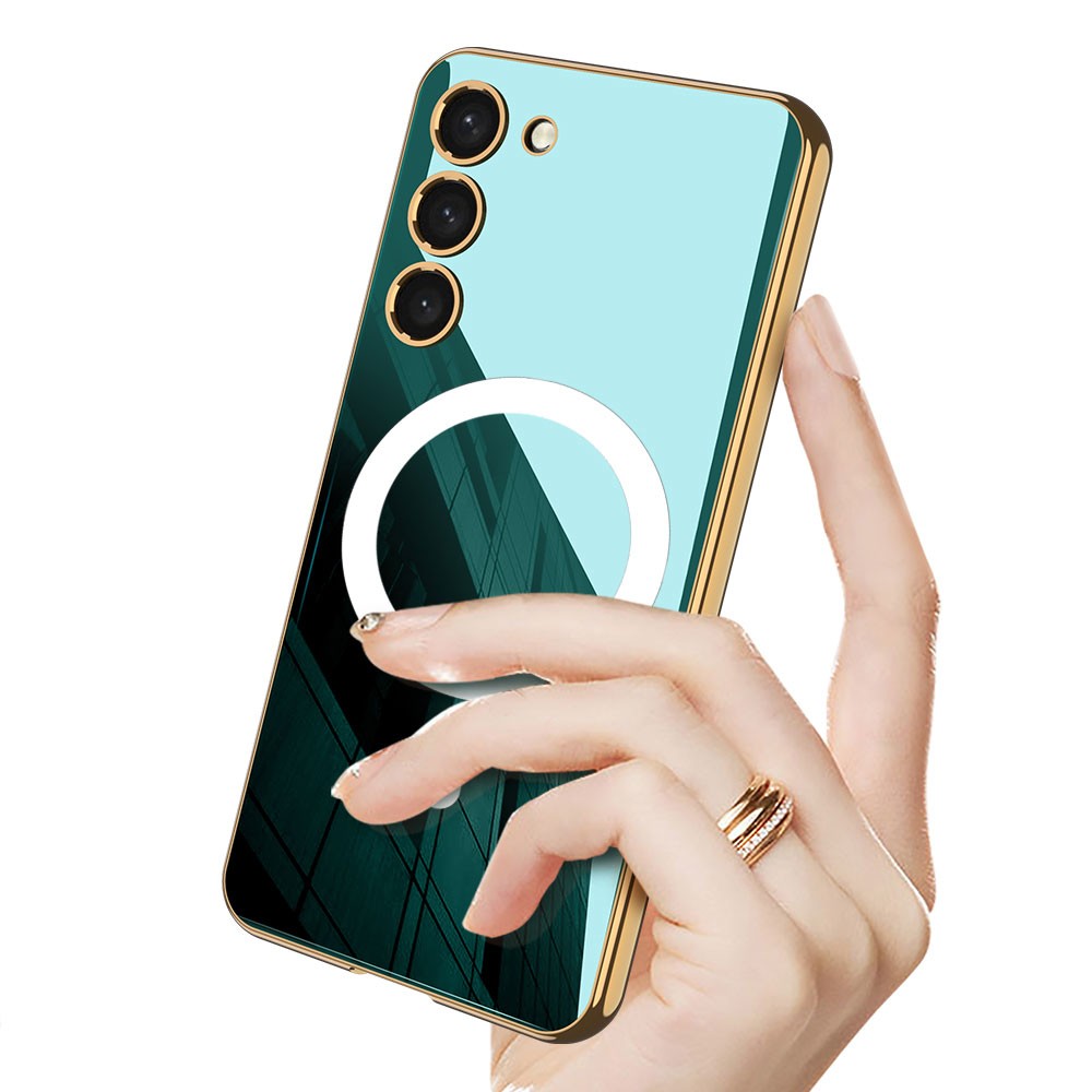 Galaxy S23 Plus Wireless Şarj Özellikli Kenarları Elektroplating Kaplama Aynalı Zore Kent