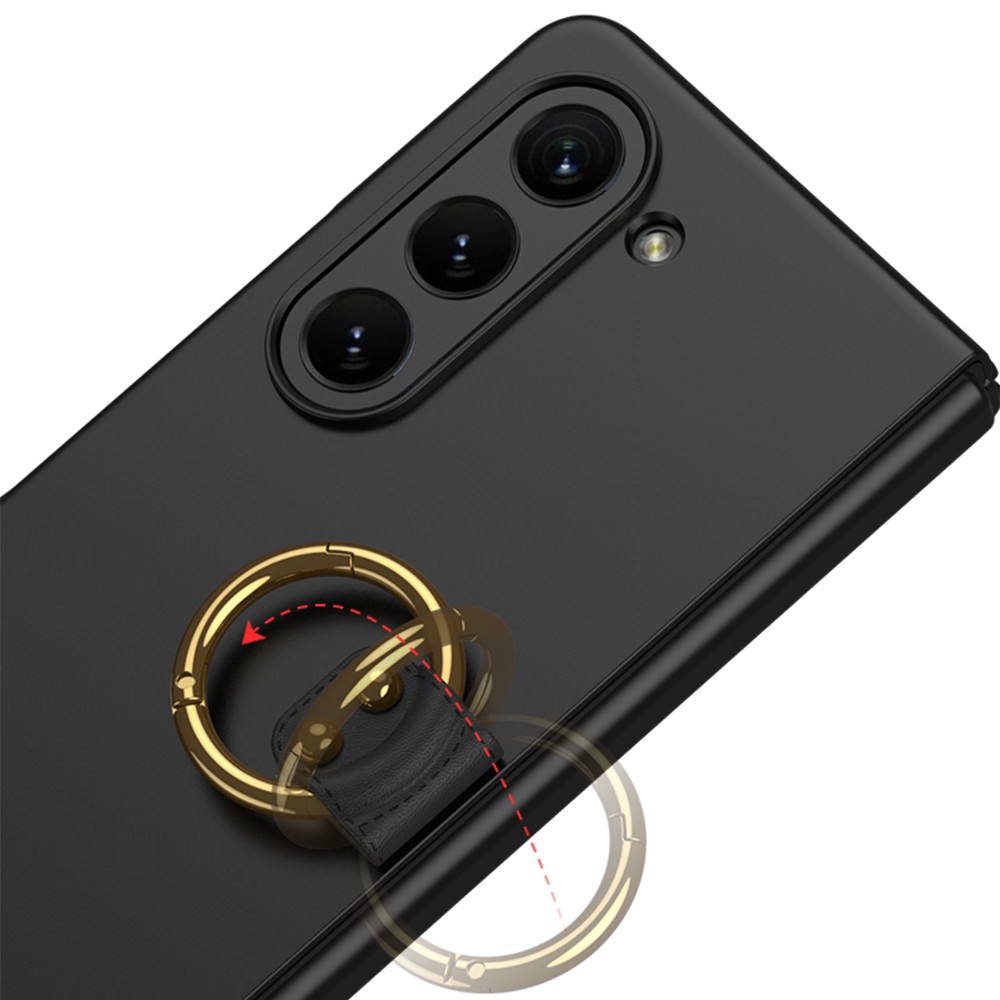 Galaxy Z Fold 5 Zore Kıpta Yüzüklü Flip Sert