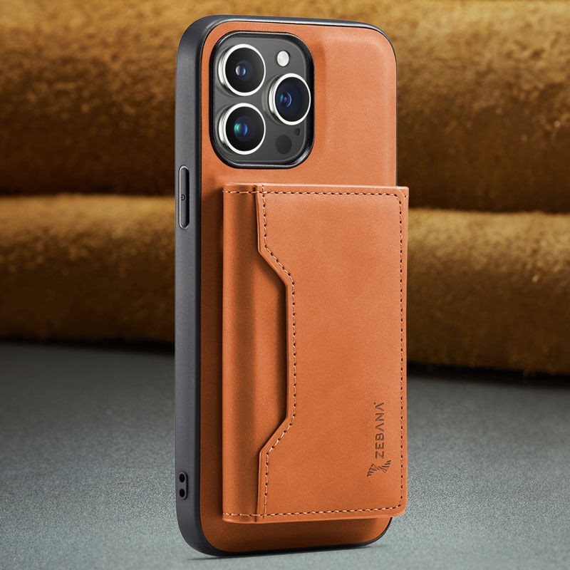 Apple-iphone 15 Pro Uyumlu Zebana 2in1 Elite Class Cüzdanlı Deri Kılıf