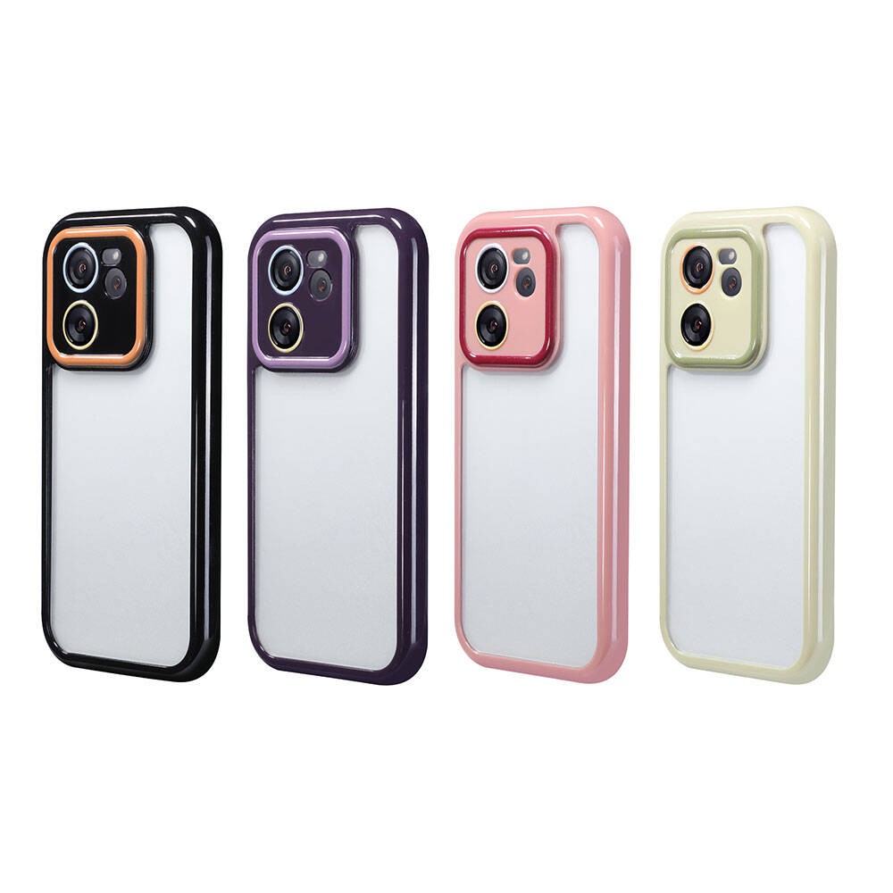 Xiaomi Mi 13T Kamera Korumalı Renkli Kenar ve Çerçeve Tasarımlı Zore Vitamin Kılıf