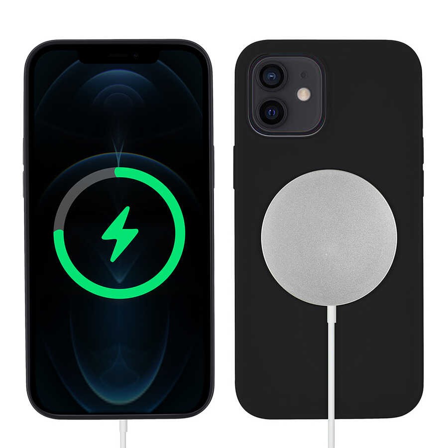 iPhone 12 Uyumlu Zore Silksafe Wireless Kılıf