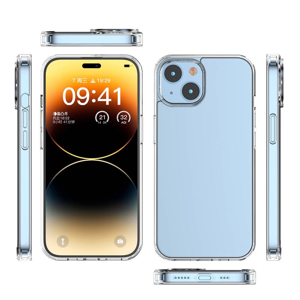 Zore Transparent Case Compatible with iPhone 15 Plus