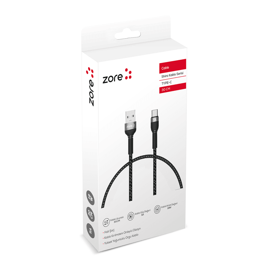 Zore Shira Series Type-C USB Cable 30cm