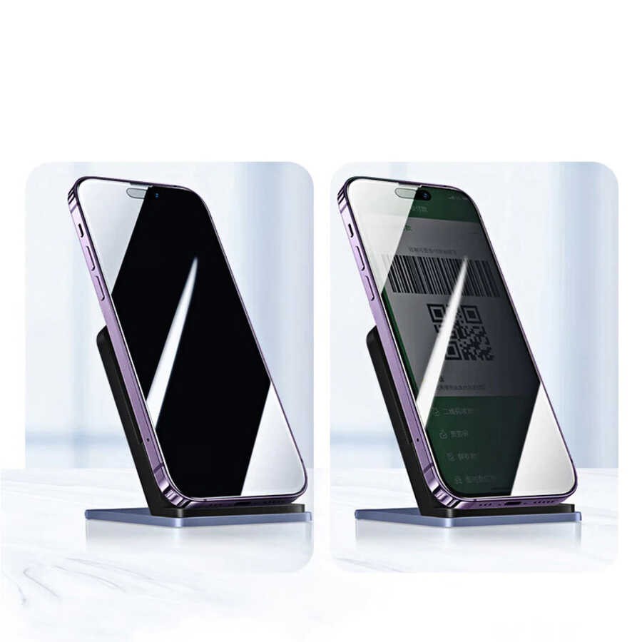 iPhone 15 Pro Max Zore Kor Privacy Cam Ekran Koruyucu