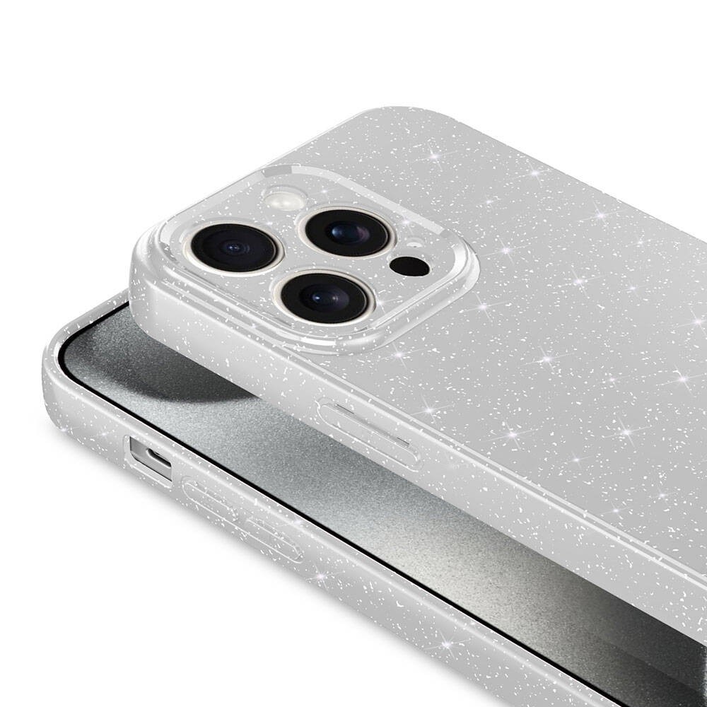 iPhone 15 Pro Max Kamera Korumalı Simli Lüks Zore Koton Kılıf
