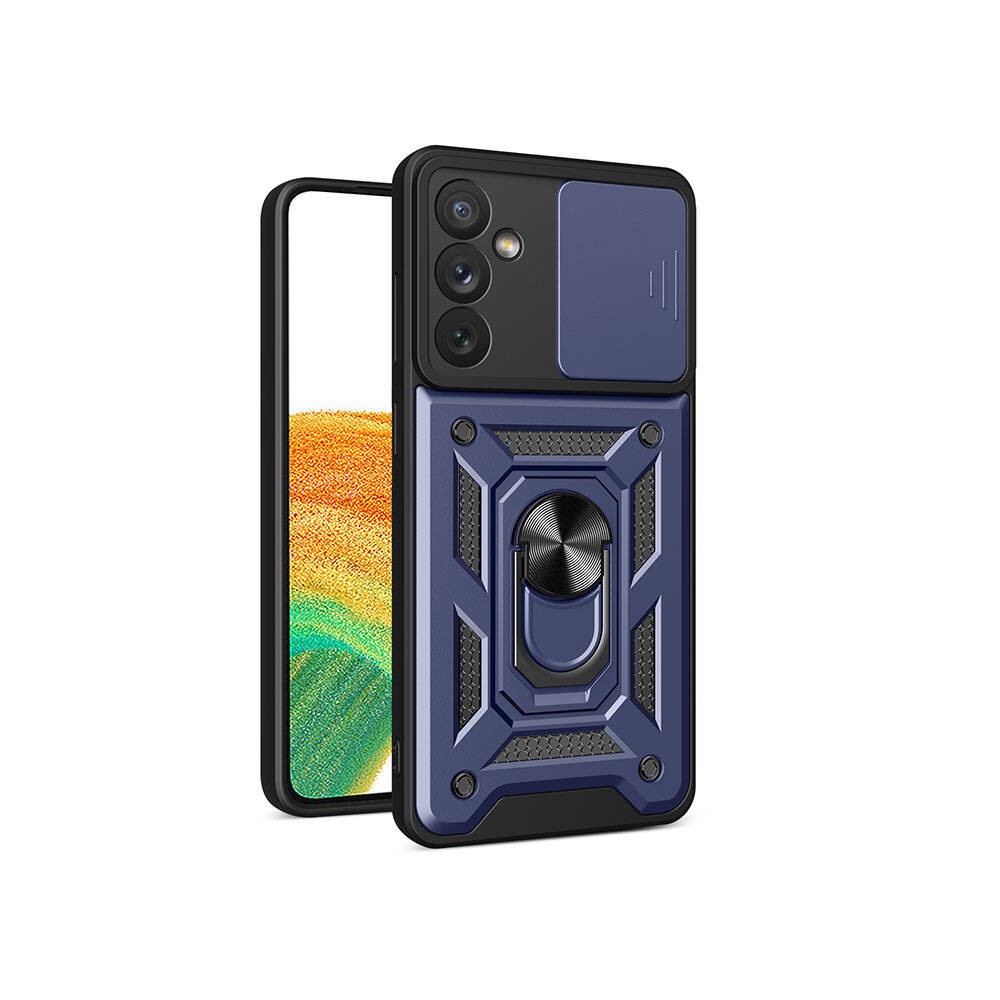 Galaxy A34 Kılıf Magnetik Standlı Kamera Korumalı Zore Sürgülü Vega Kılıf
