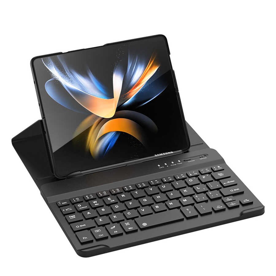 Galaxy Z Fold 3 Standlı Bluetooth Klavyeli Zore Kıpta Keyboard Set