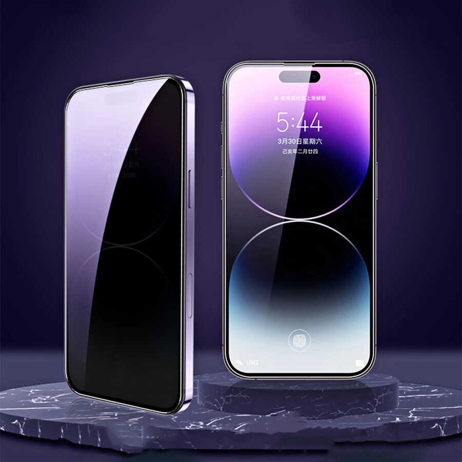 iPhone 15 Pro Max Zore Kor Privacy Cam Ekran Koruyucu
