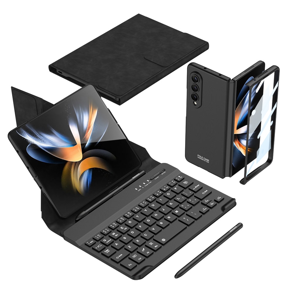 Galaxy Z Fold 4 Standlı Bluetooth Klavyeli Zore Kıpta Keyboard Set