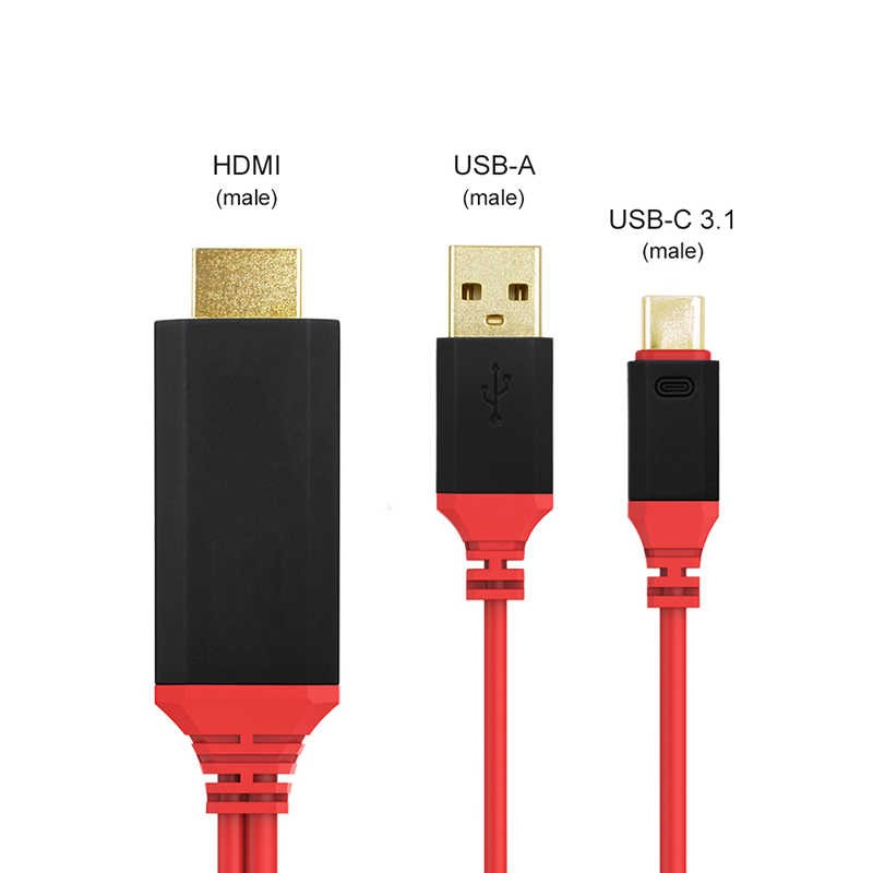 Zore Type-C HDMI Cable Red Box