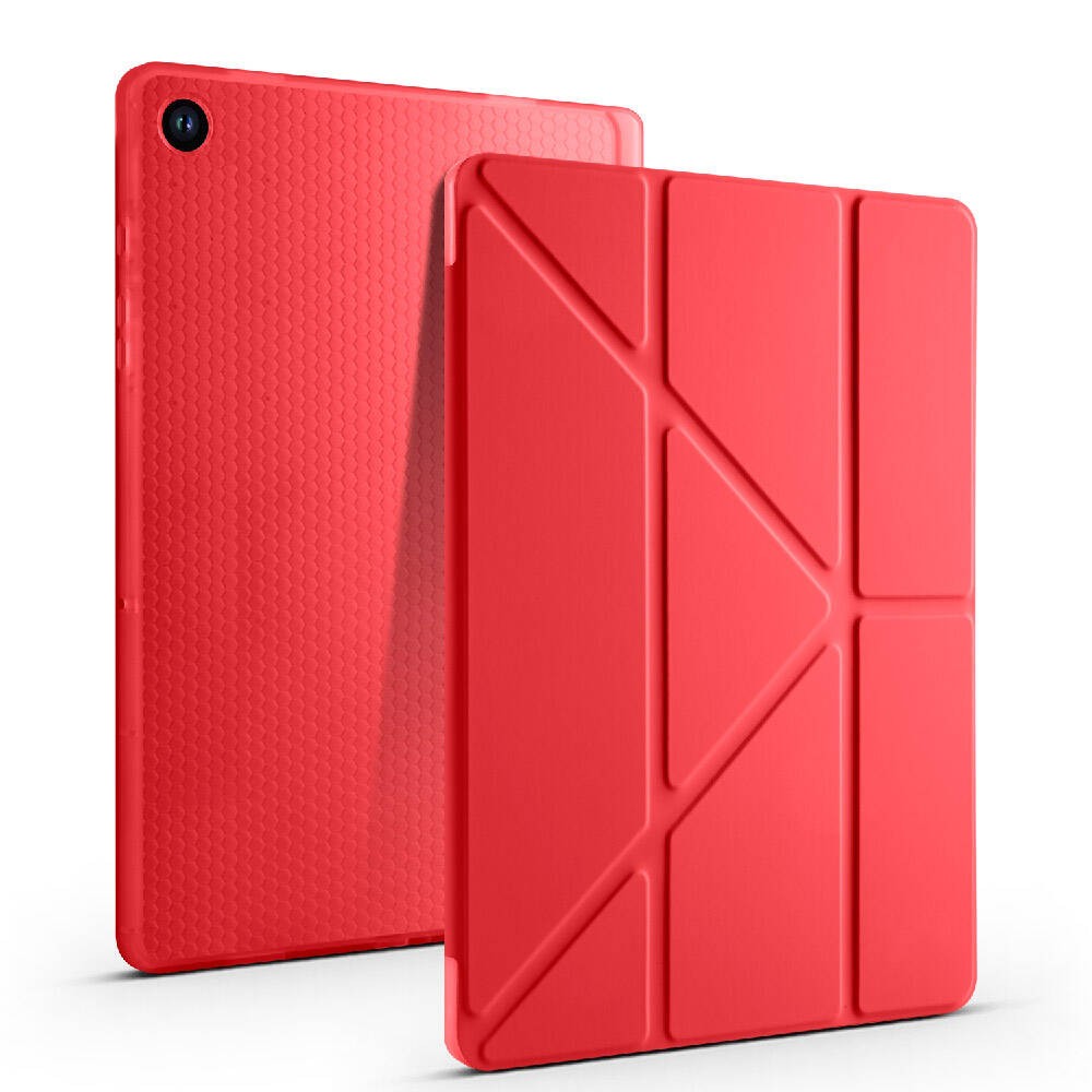Galaxy Tab A9 Plus  Zore Tri Folding Kalem Bölmeli Standlı