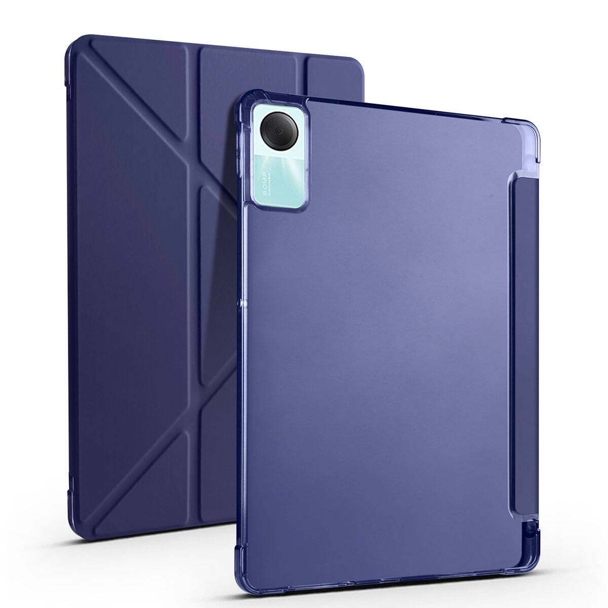 Xiaomi Redmi Pad SE  Zore Tri Folding Kalem Bölmeli Standlı