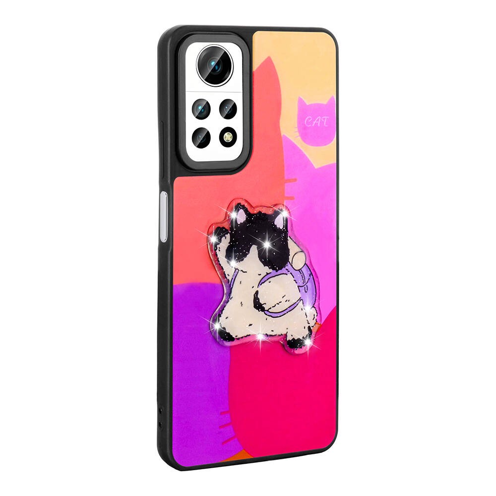 Xiaomi Redmi Note 12 Pro 4G Parlayan Kabartmalı İkonik Figürlü Zore Amas Silikon Kılıf