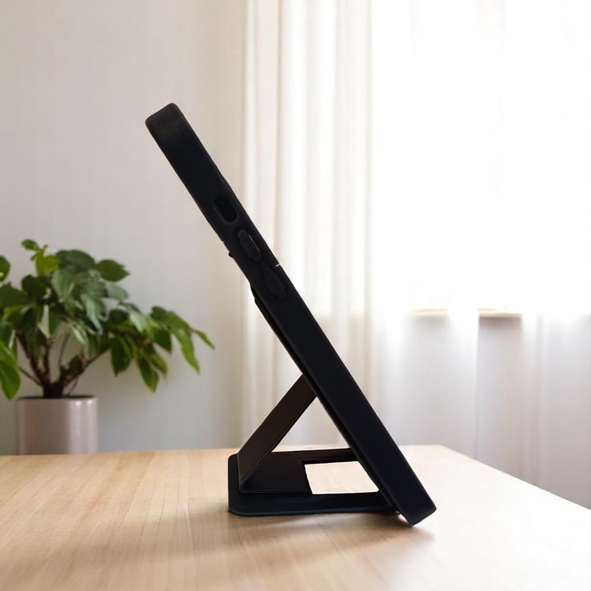 iPhone 12/12 Pro Uyumlu Kartlıklı Stand Özellikli Snx Pu Deri Kılıf