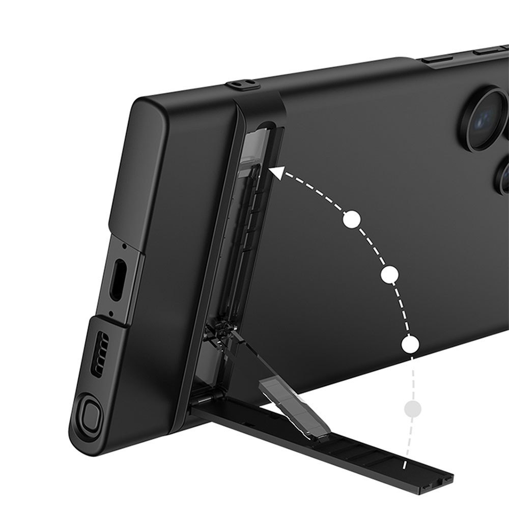Galaxy S23 Ultra Zore Kamera Korumalı Dikey Standlı Ays Kılıf