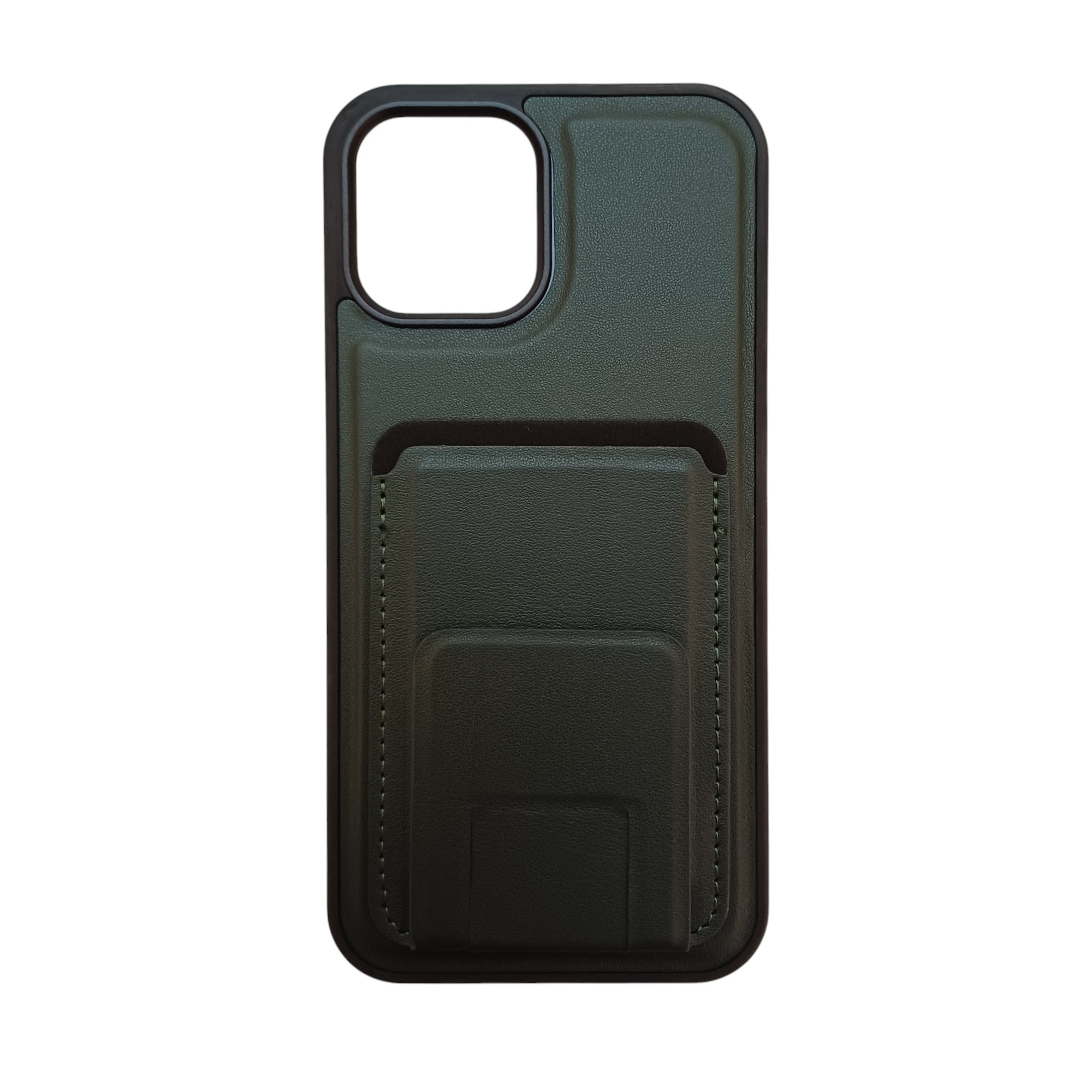 iPhone 12 Pro Max Uyumlu Kartlıklı Stand Özellikli Snx Pu Deri Kılıf