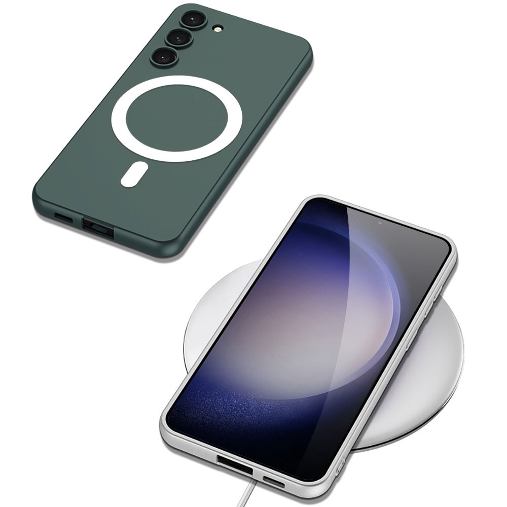Galaxy S23 Plus Wireless Şarj Özellikli Zore Kıpta Magsafe Silikon
