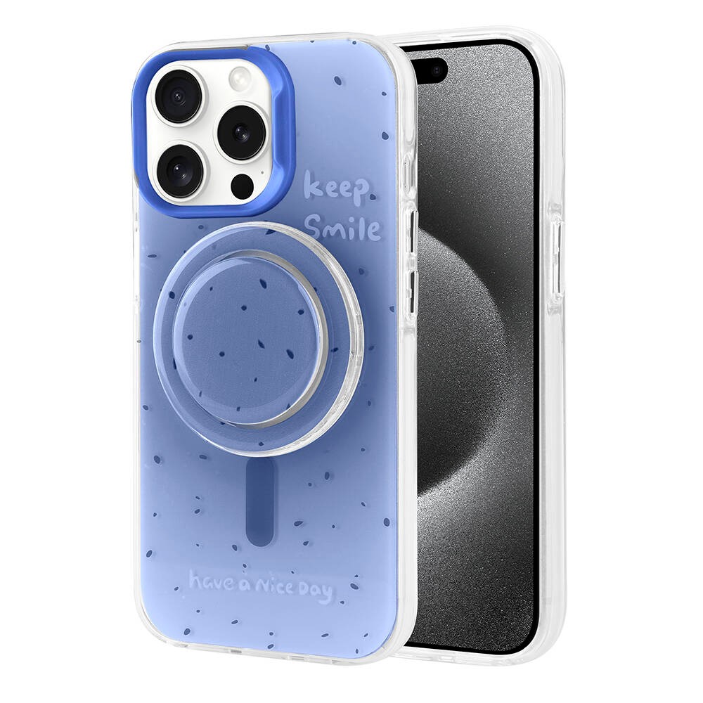 iPhone 15 Pro Max Rona Tiktok Case with Magsafe Charging Feature and Plug+Removable Pop Socket