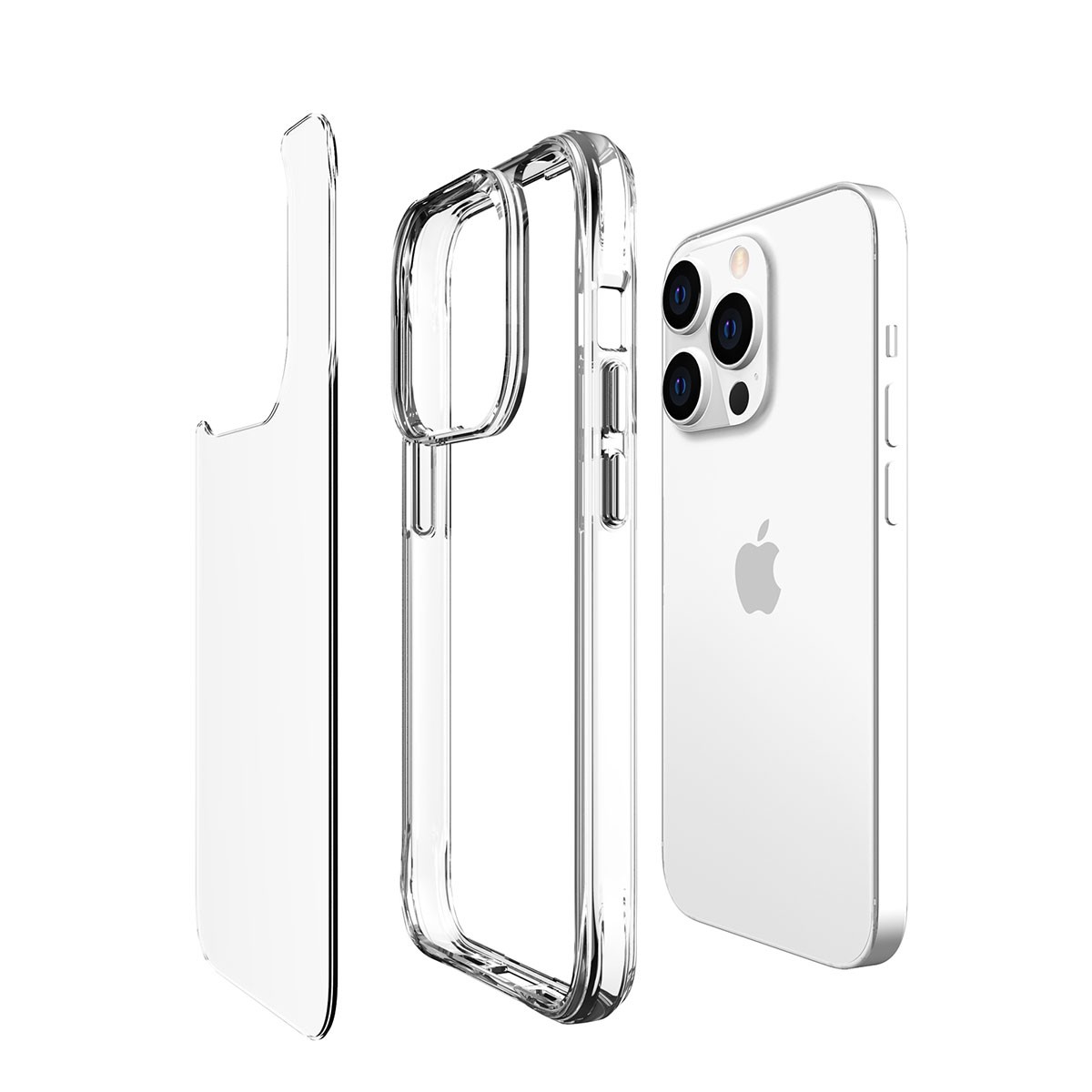 iPhone 14 Pro Max Uyumlu Zore Şeffaf Ultra İnce Airbag Tasarımlı Okka Kılıf