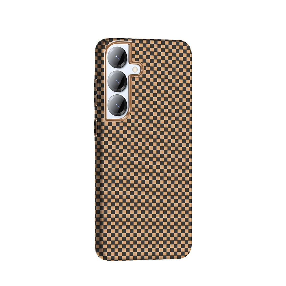 Galaxy S25 Kılıf M-safe Şarj Özellikli Karbon Fiber Görünümlü Zore Gros Kapak